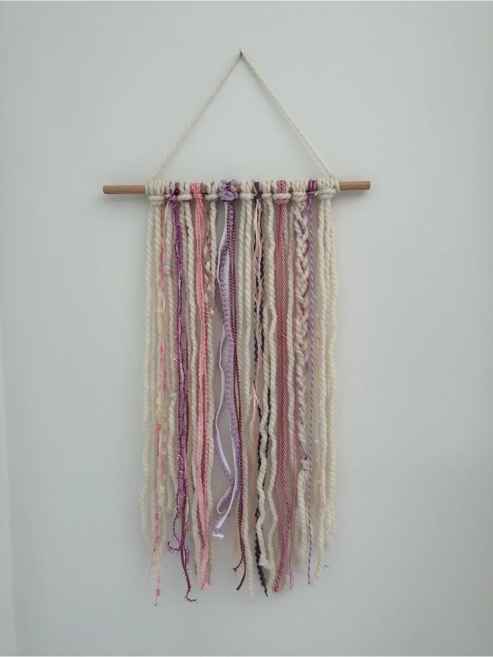 Handmade baby girl nursery wall hanging bow holder and organizer